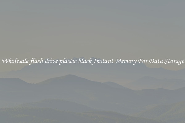 Wholesale flash drive plastic black Instant Memory For Data Storage