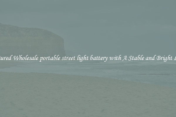 Featured Wholesale portable street light battery with A Stable and Bright Light