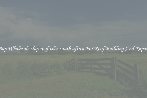 Buy Wholesale clay roof tiles south africa For Roof Building And Repair