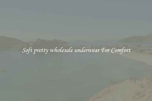 Soft pretty wholesale underwear For Comfort