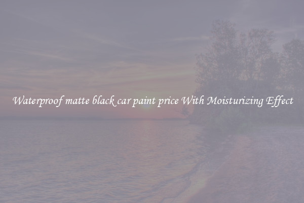 Waterproof matte black car paint price With Moisturizing Effect