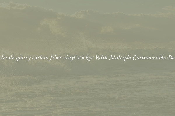 Wholesale glossy carbon fiber vinyl sticker With Multiple Customizable Designs