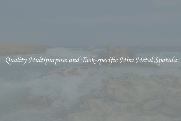 Quality Multipurpose and Task-specific Mini Metal Spatula
