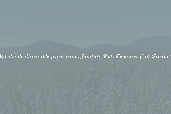 Wholesale disposable paper pants Sanitary Pads Feminine Care Products