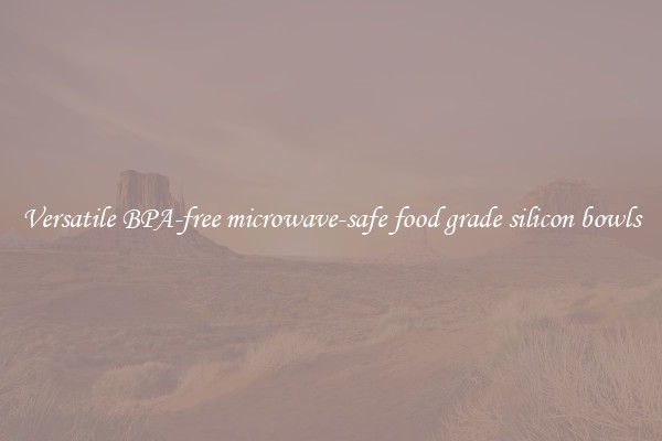 Versatile BPA-free microwave-safe food grade silicon bowls