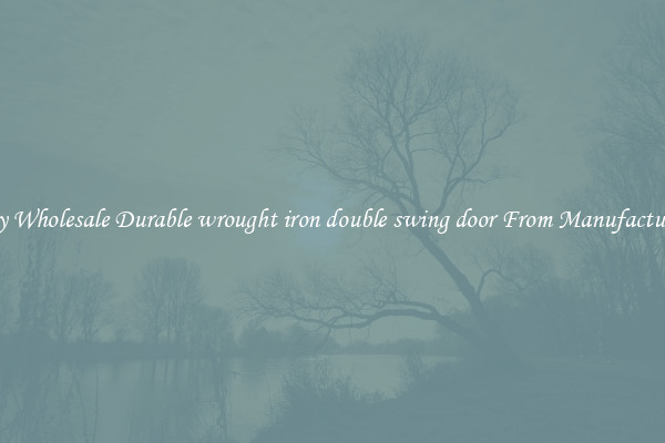 Buy Wholesale Durable wrought iron double swing door From Manufacturers