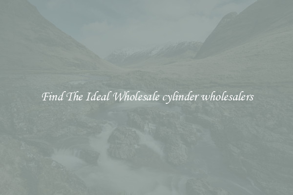 Find The Ideal Wholesale cylinder wholesalers